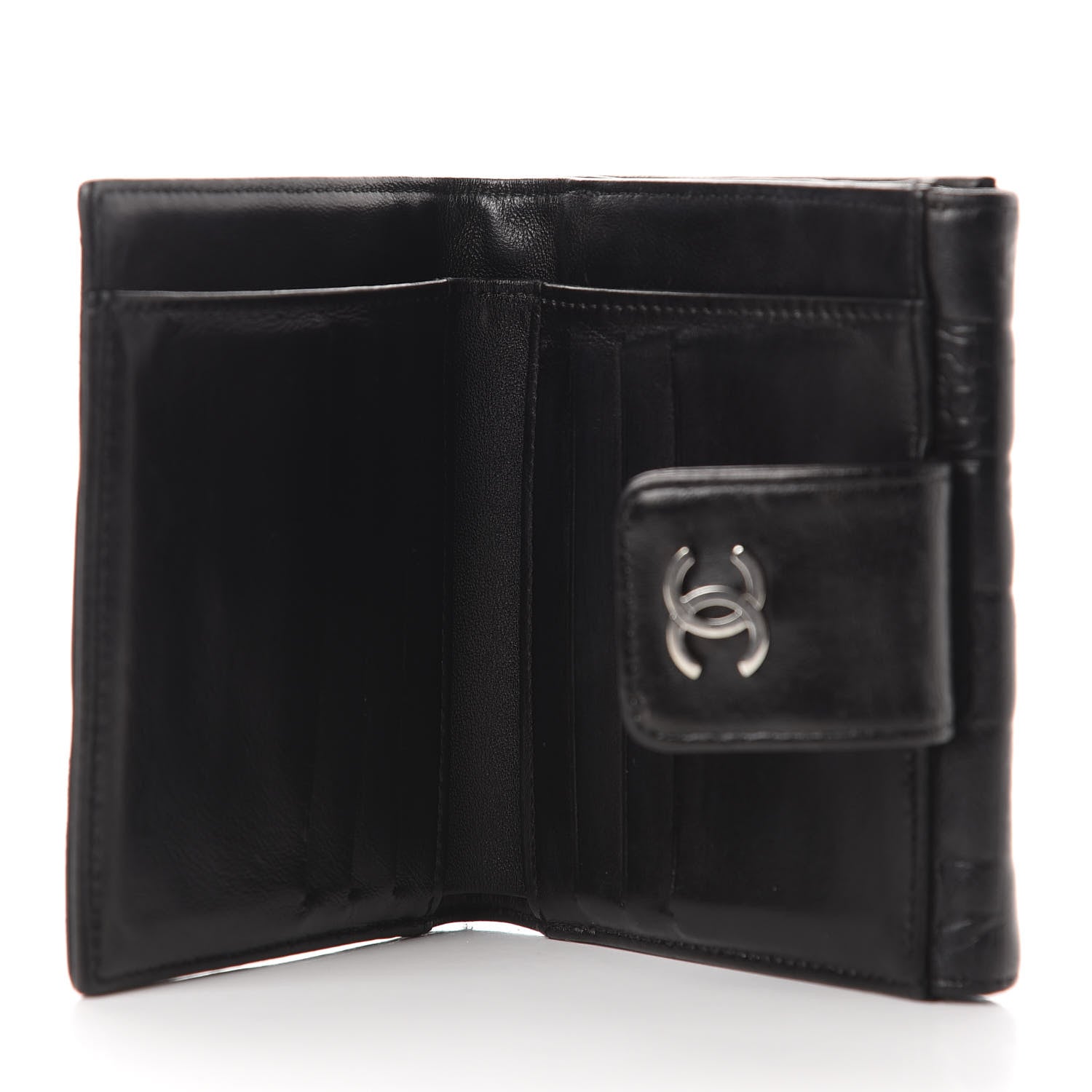 Chanel Lambskin Precious Symbols French Wallet Black 5 of 11