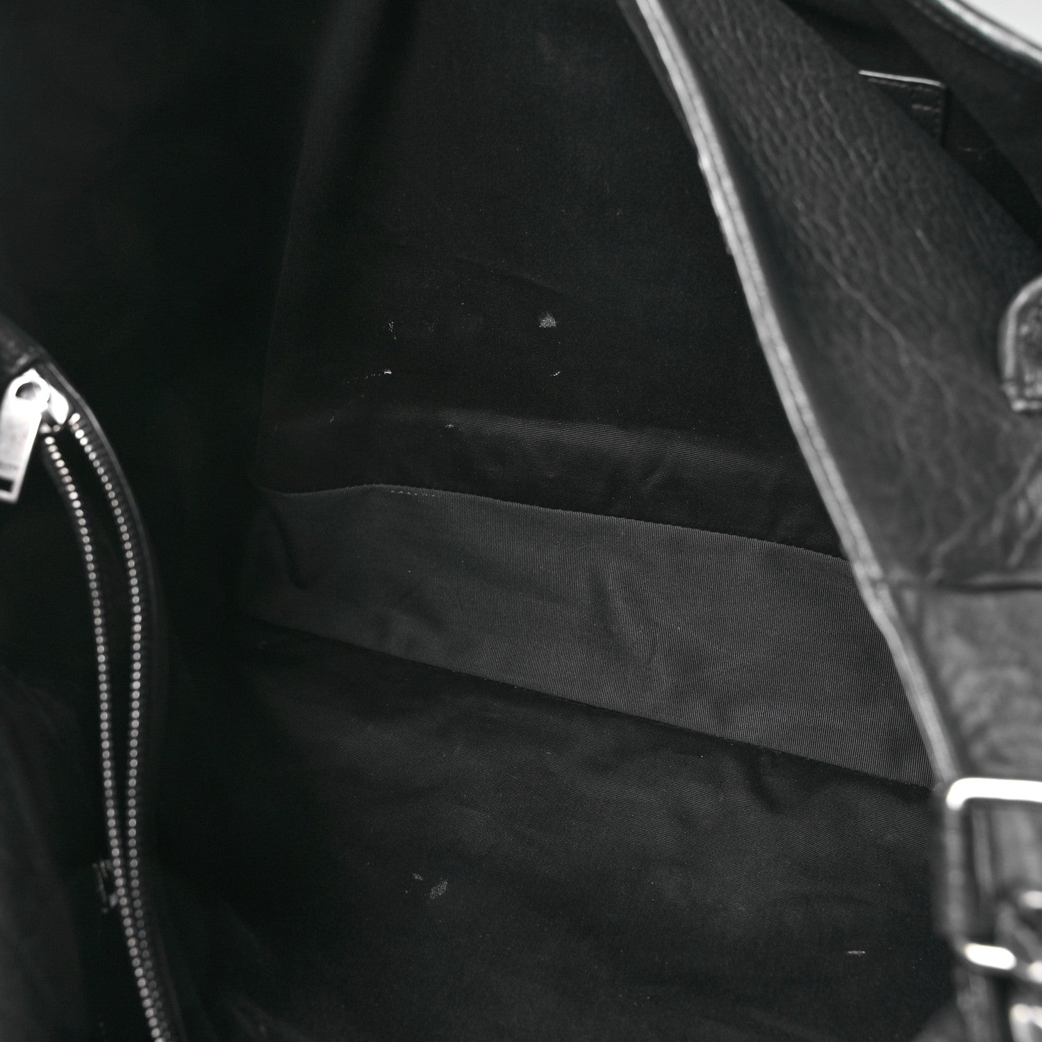 Saint Laurent Grained Lambskin Monogram Oversized Niki Chain Satchel Black 12 of 12