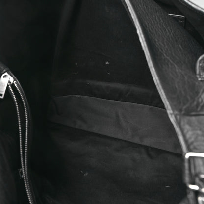 Saint Laurent Grained Lambskin Monogram Oversized Niki Chain Satchel Black 12 of 12