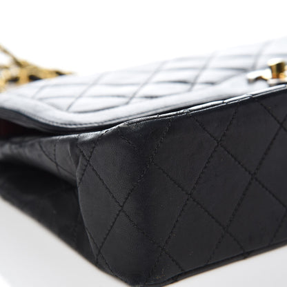 Chanel Lambskin Quilted Medium Double Flap Black 9 of 15