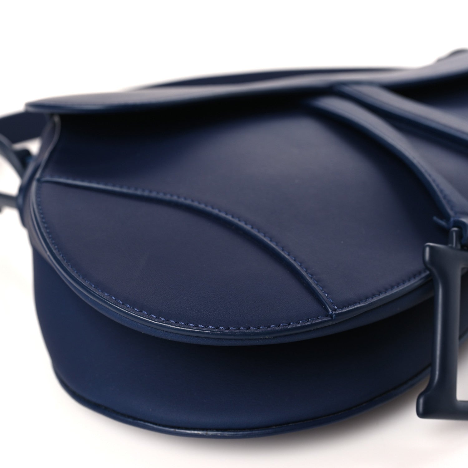 Christian Dior Ultra Matte Calfskin Saddle Bag Blue 8 of 9