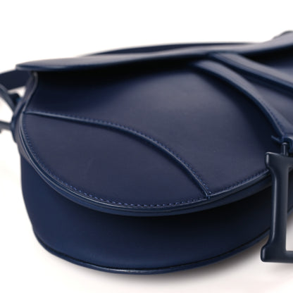 Christian Dior Ultra Matte Calfskin Saddle Bag Blue 8 of 9