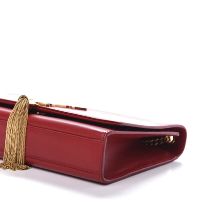Saint Laurent Smooth Calfskin Medium Classic Monogram Kate Tassel Satchel Lipstick Red 7 of 11
