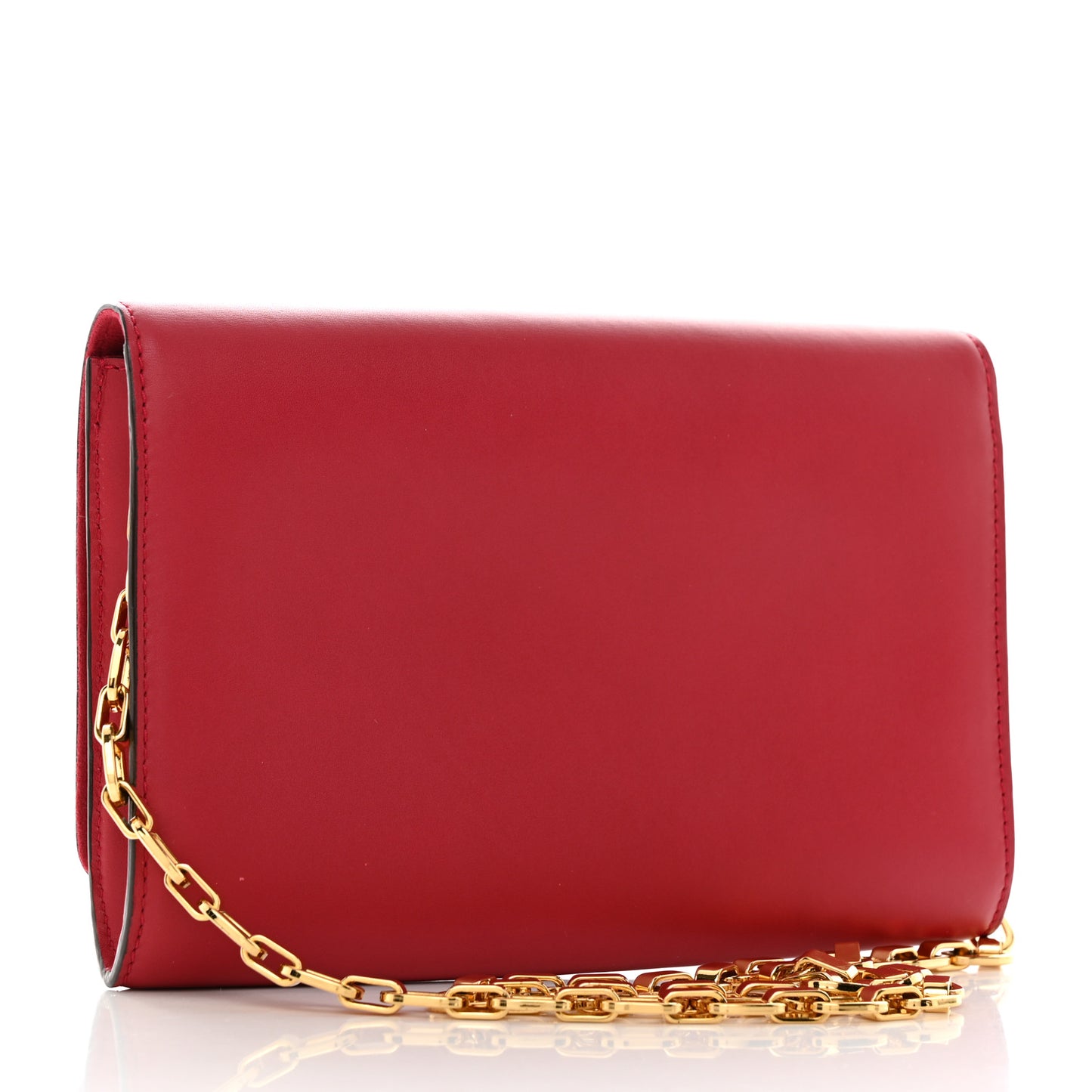Calfskin Chain Louise MM Red