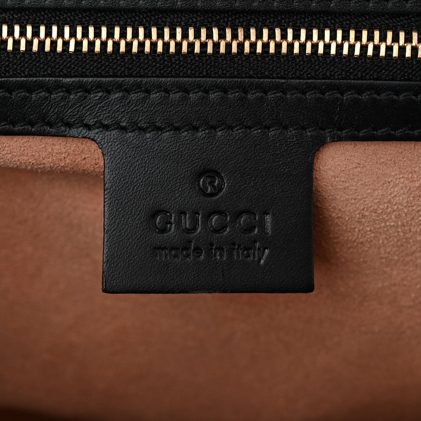 Guccissima Medium Padlock Shoulder Bag Black