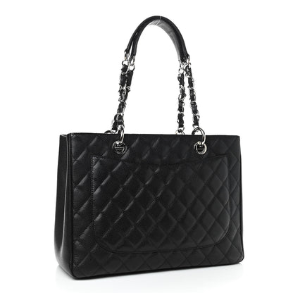 Chanel Caviar Quilted Grand Shopping Tote GST Black 3 of 9