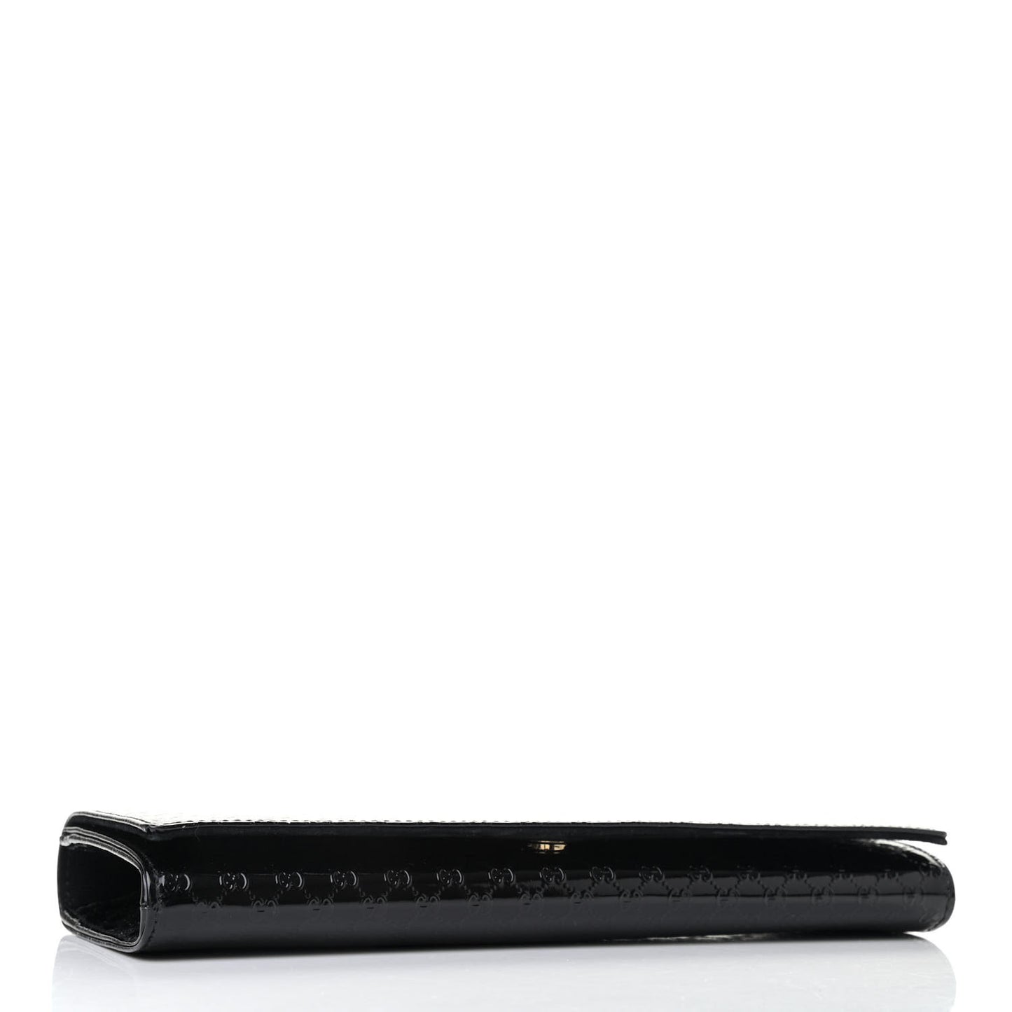 Patent Microguccissima Small Broadway Clutch Black