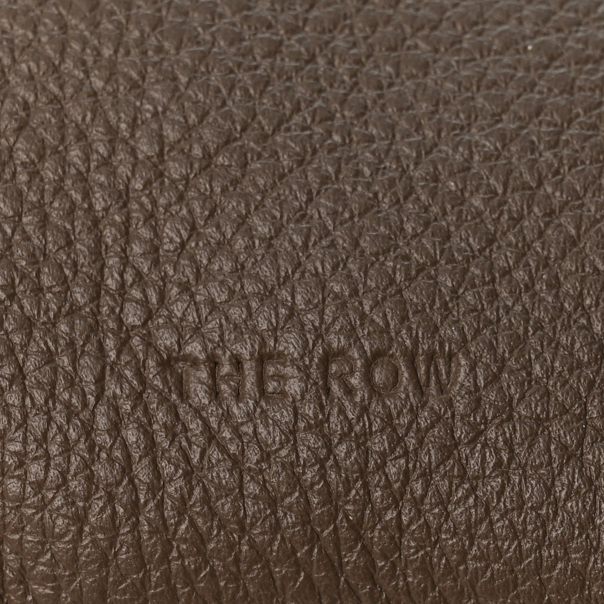 The Row Grained Calfskin Bourse Phone Crossbody Bag  Elephant 6 of 10