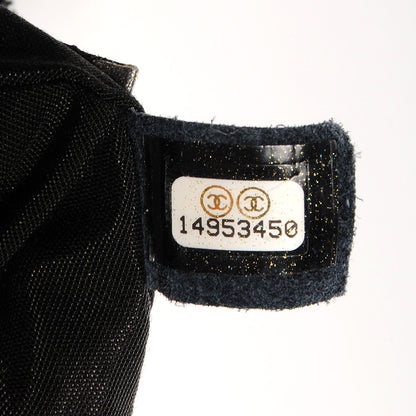 Chanel Metallic Caviar Half Moon Wallet On Chain WOC Dark Silver 7 of 7