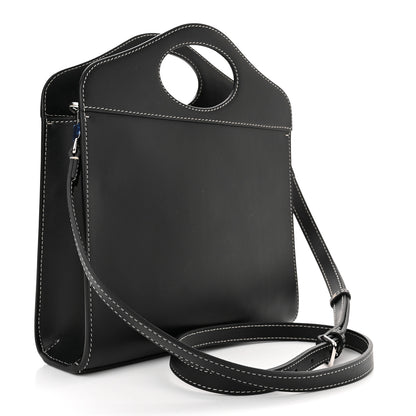 Burberry Smooth Calfskin Topstitched Mini Pocket Bag Black 3 of 9