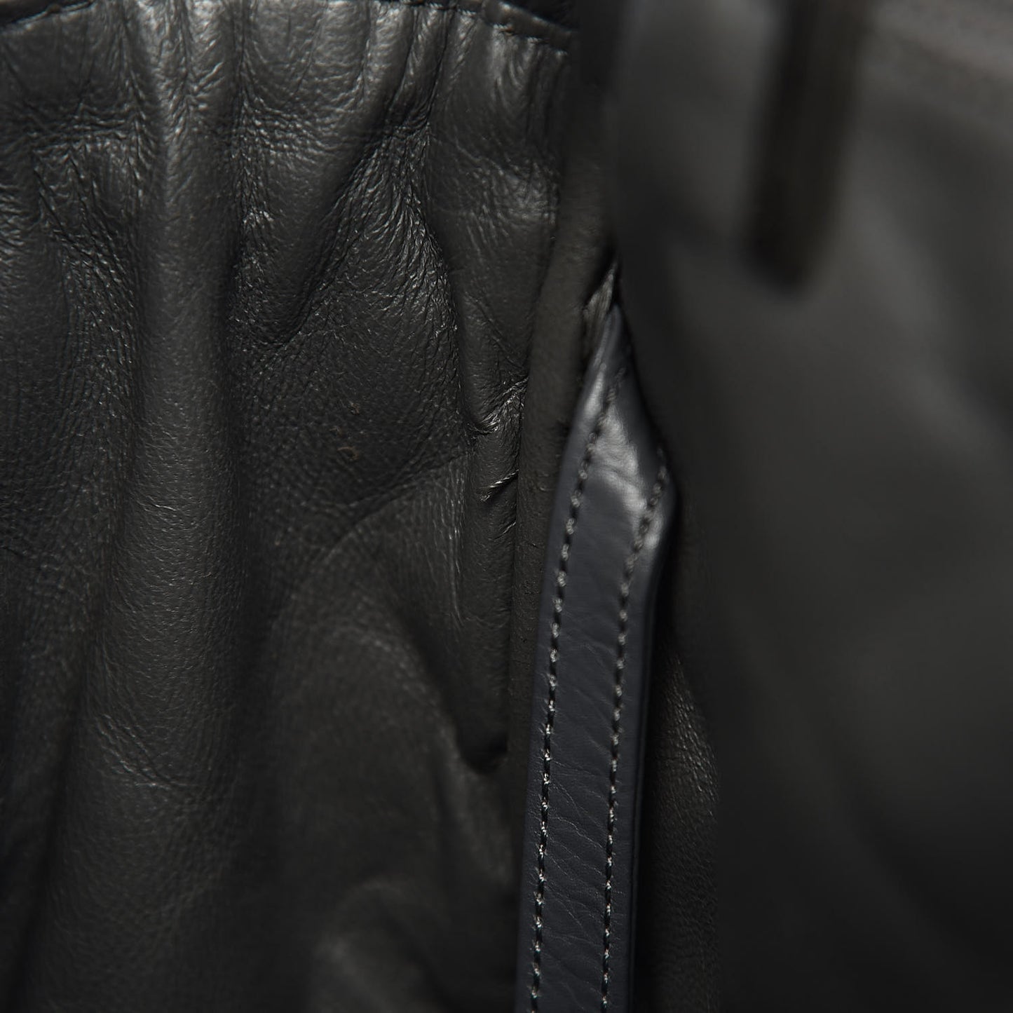 Aged Calfskin Quilted Large Reissue Camera Case Grey