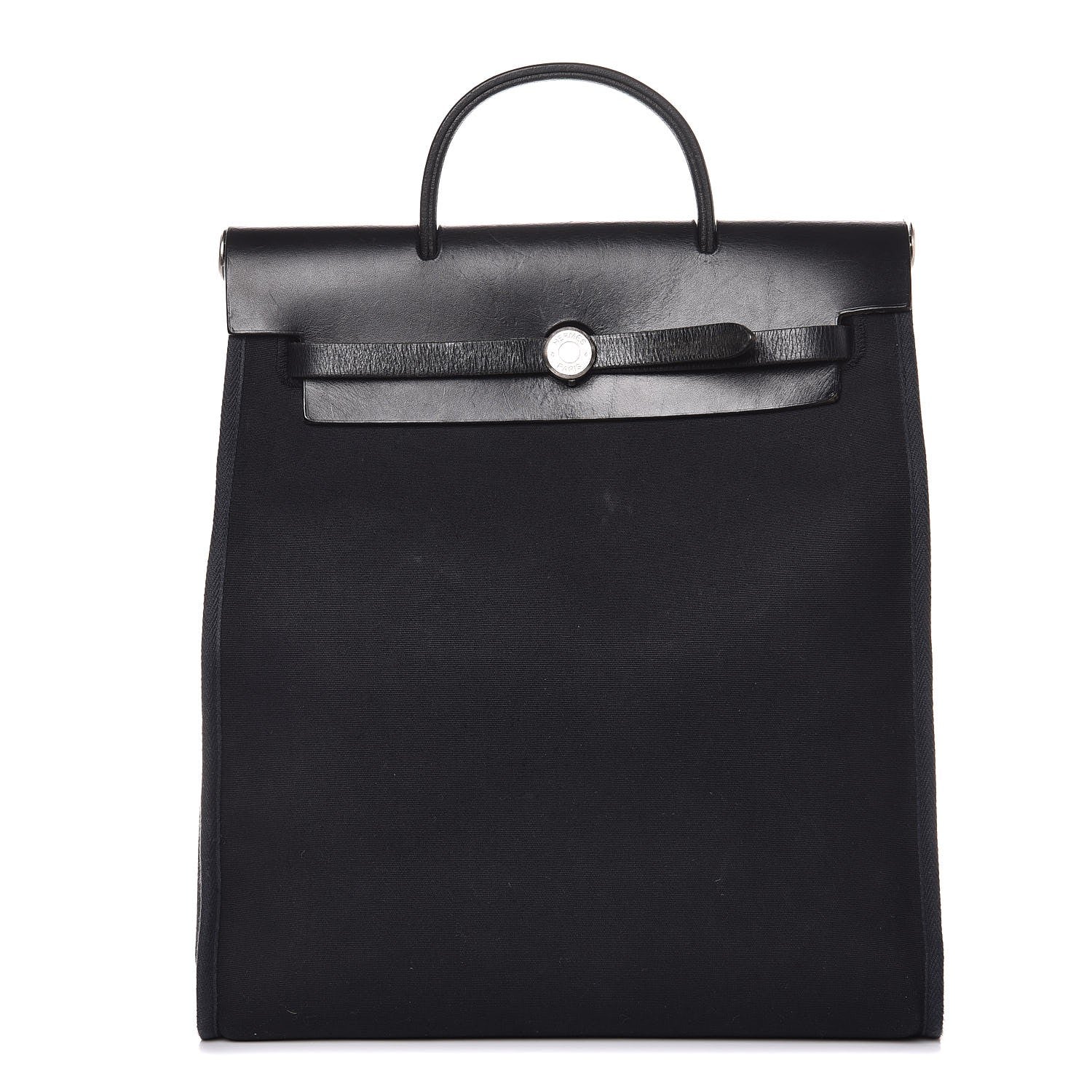 Hermes Military Toile Vache Hunter Herbag PM 31 Black 1 of 24