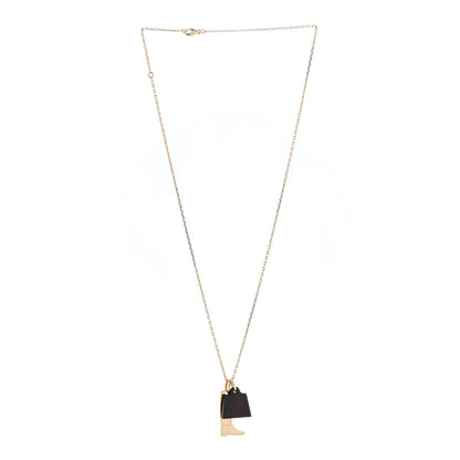 Hermes Permabrass Buffalo Horn Amulette Maroquinier PM Pendant Necklace 3 of 7