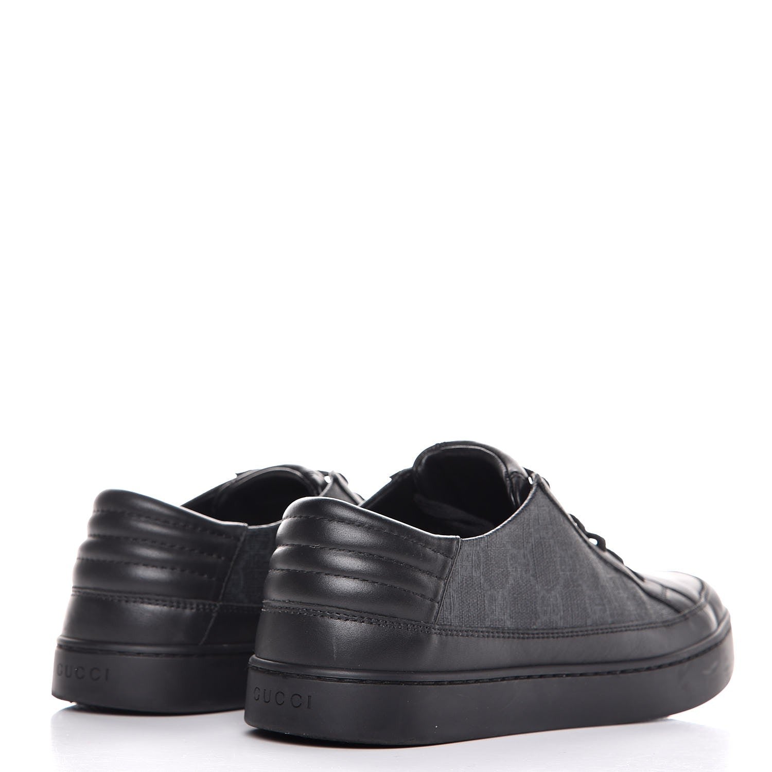 Gucci GG Supreme Monogram Mens Sneakers 9.5 Black 4 of 11