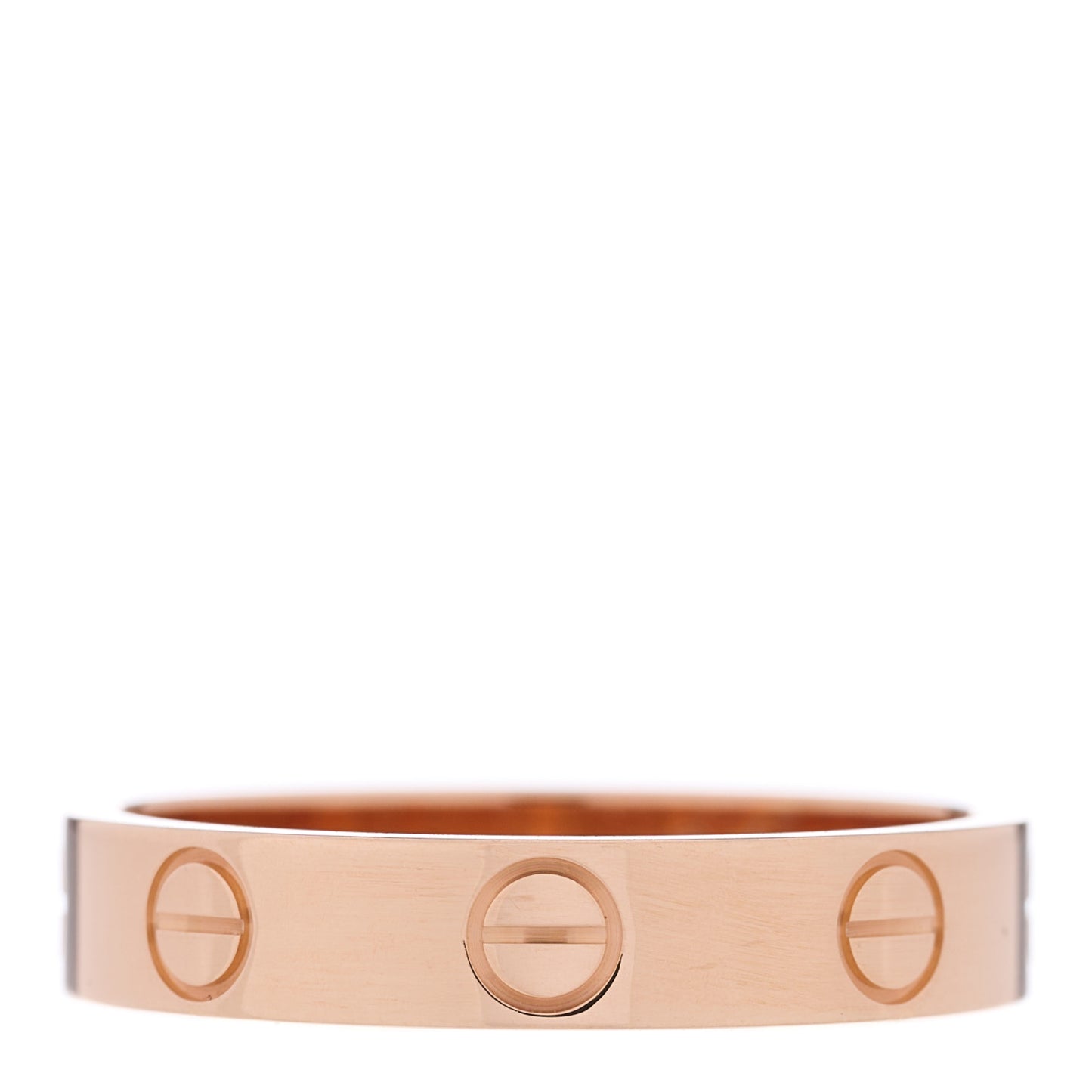 18K Pink Gold 3.5mm LOVE Wedding Band Ring 51 5.75