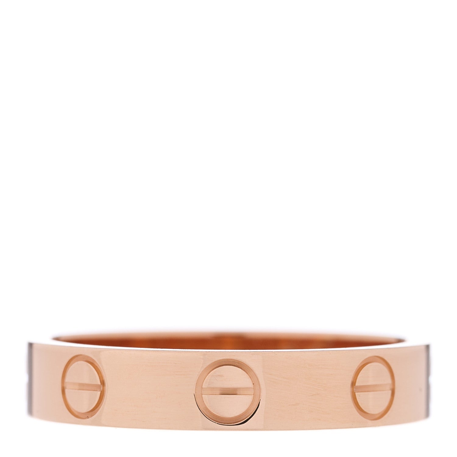 Cartier 18K Pink Gold 3.5mm LOVE Wedding Band Ring 51 5.75 1 of 4