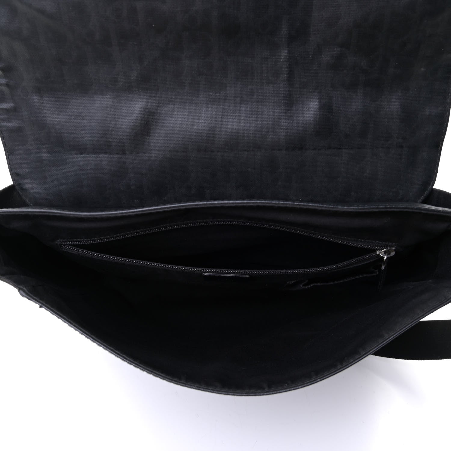 Christian Dior Monogram Coated Canvas Messenger Black 4 of 7
