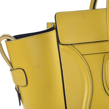Celine Smooth Calfskin Mini Luggage Chartreuse 8 of 11