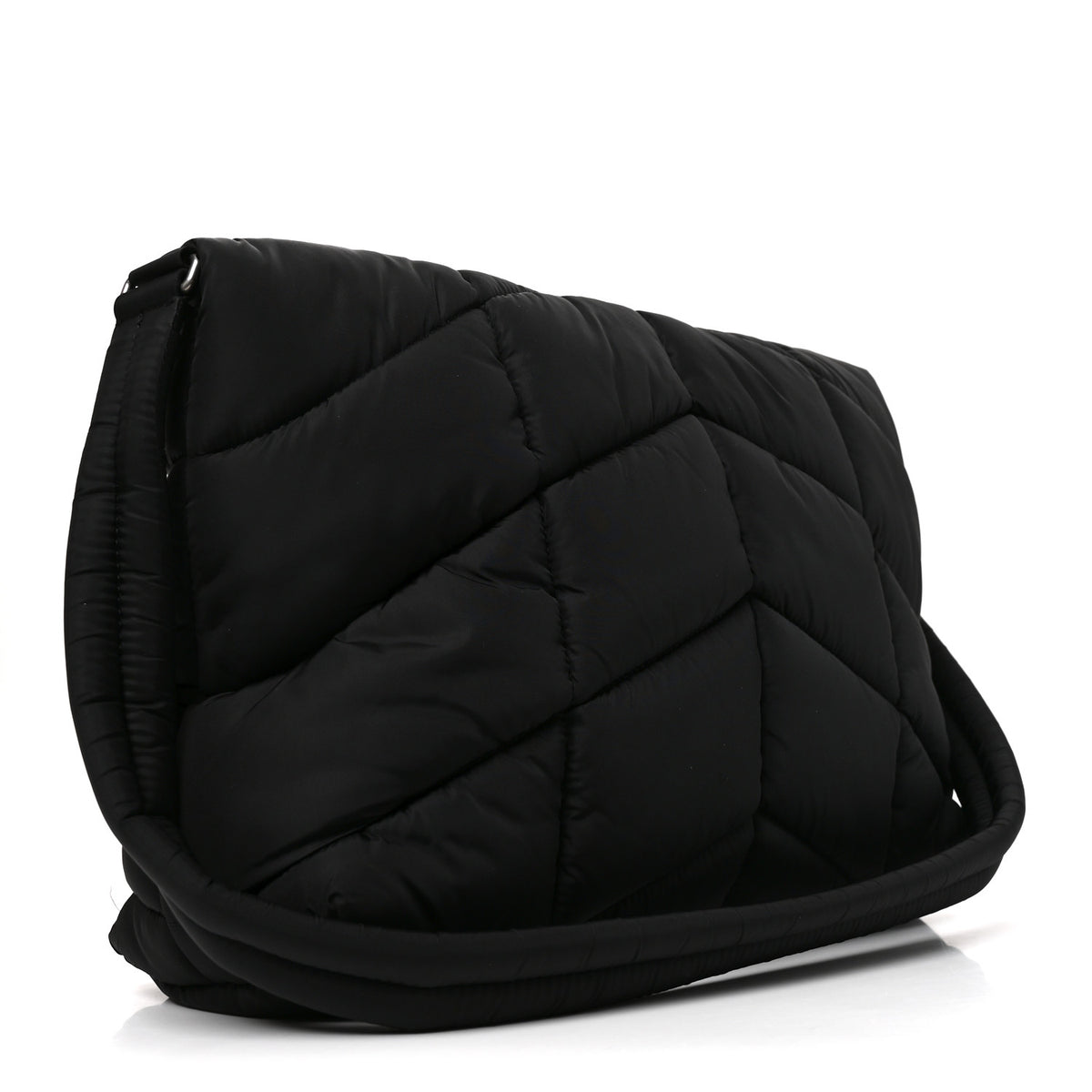 Econyl Nylon Lou Puffer Messenger Black