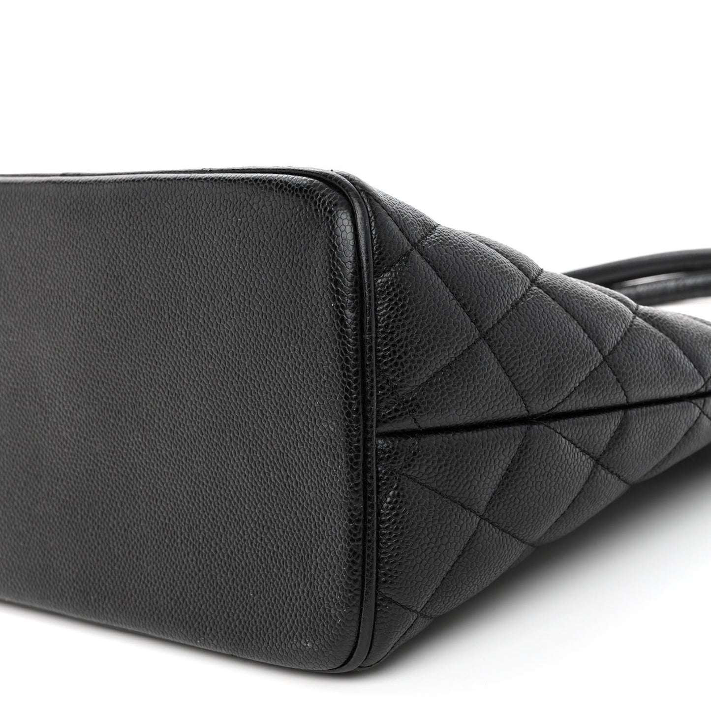 Caviar Quilted Medallion Tote Black