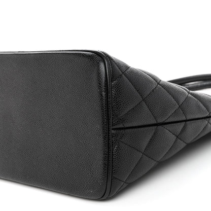 Chanel Caviar Quilted Medallion Tote Black 9 of 10