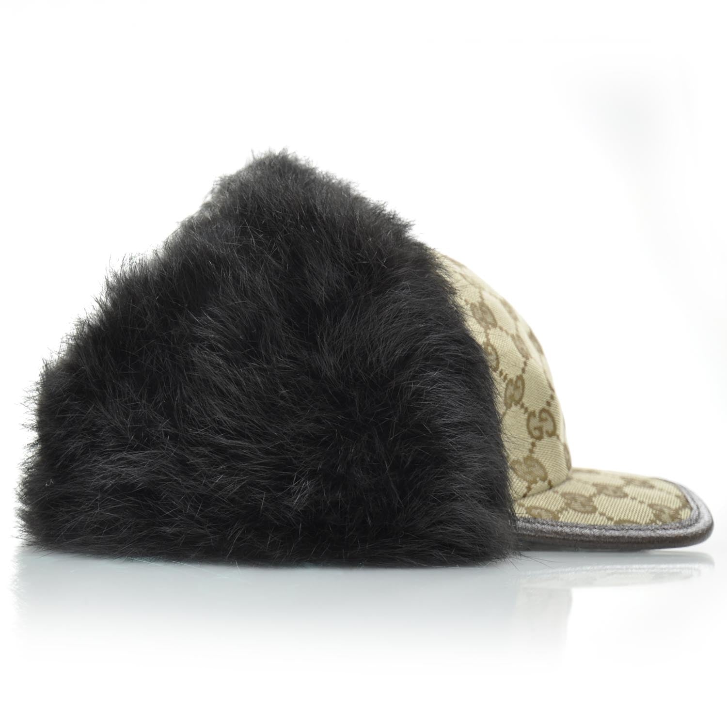 Gucci Monogram Fur Cap Medium 4 of 10