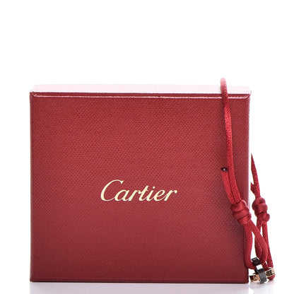 Cartier 18K Pink Gold Ceramic 4 Diamond LOVE Cord Bracelet Red 8 of 8