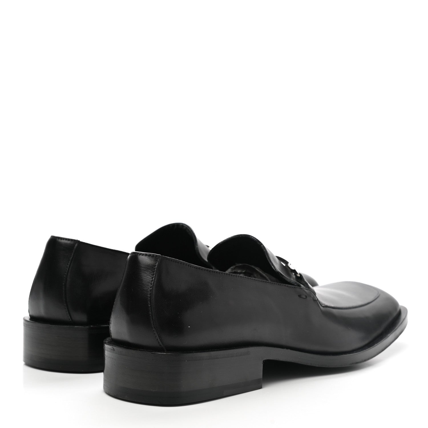 Gucci Calfskin Interlocking G Mens Loafers 10 Black 4 of 8