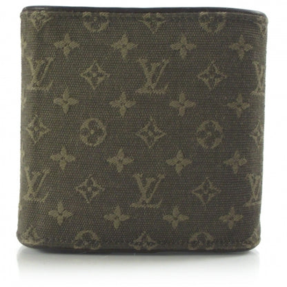 Louis Vuitton Mini Lin Compact Wallet Green 2 of 8