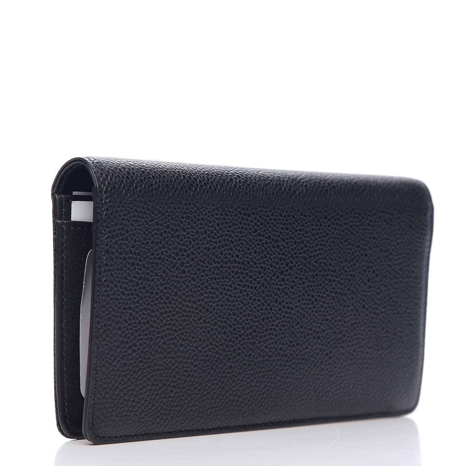 Chanel Caviar Timeless CC Yen Wallet Black 2 of 8