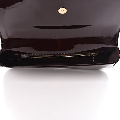 Louis Vuitton Patent Sobe Clutch Amarante 5 of 6
