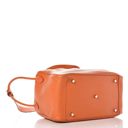 Hermes Taurillon Clemence Lindy 34 Orange 4 of 11