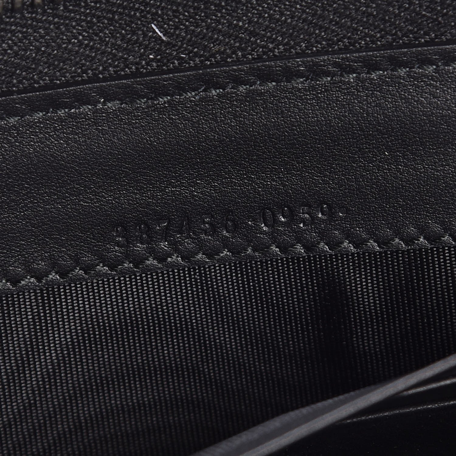 Gucci Calfskin Studded Zip Around Wallet Black 7 of 8