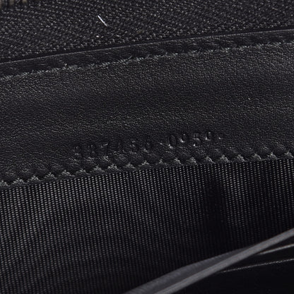 Gucci Calfskin Studded Zip Around Wallet Black 7 of 8