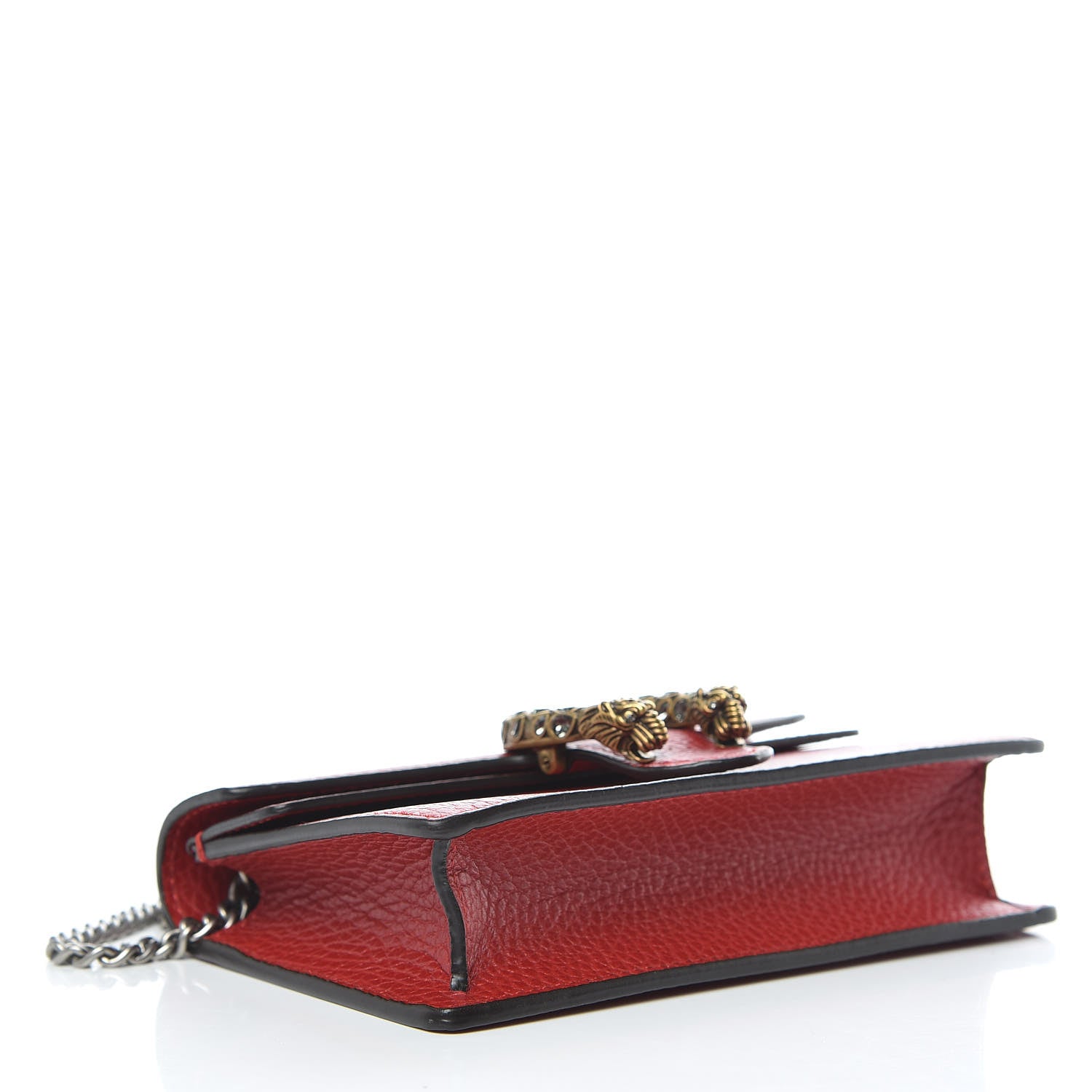 Gucci Calfskin Super Mini Dionysus Shoulder Bag Hibiscus Red 4 of 9