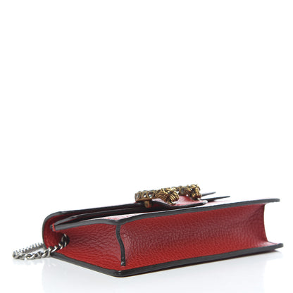 Gucci Calfskin Super Mini Dionysus Shoulder Bag Hibiscus Red 4 of 9