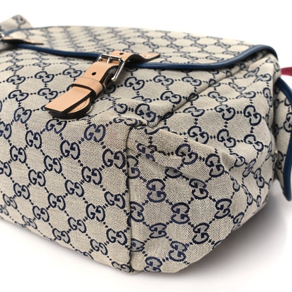 Gucci GG Monogram Diaper Bag Beige Blue 10 of 12