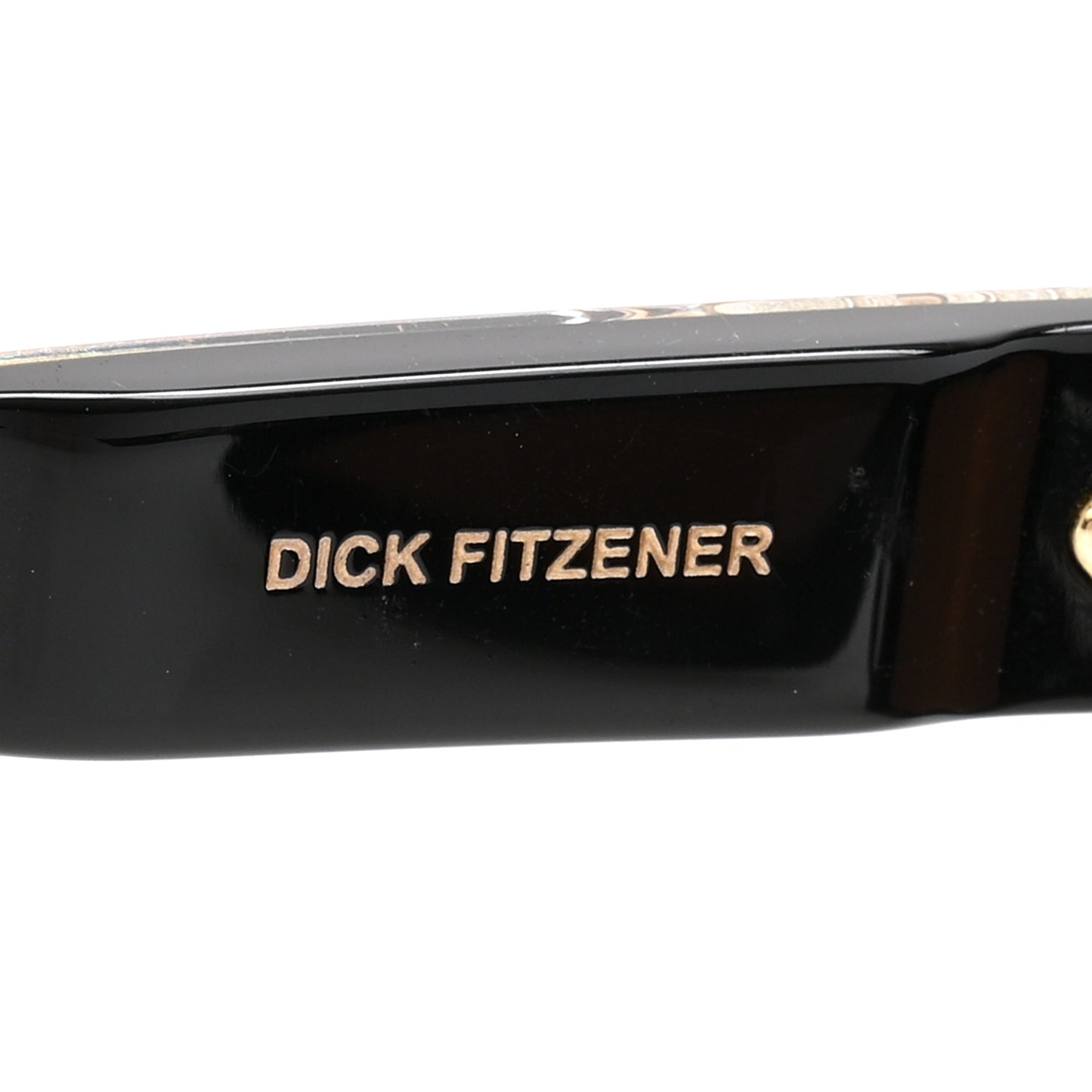 Acetate Dick Fitzener Sunglasses Black