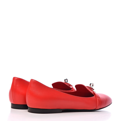 Hermes Calfskin Pegase Ballerina Flats 39 Rouge Piment 4 of 17