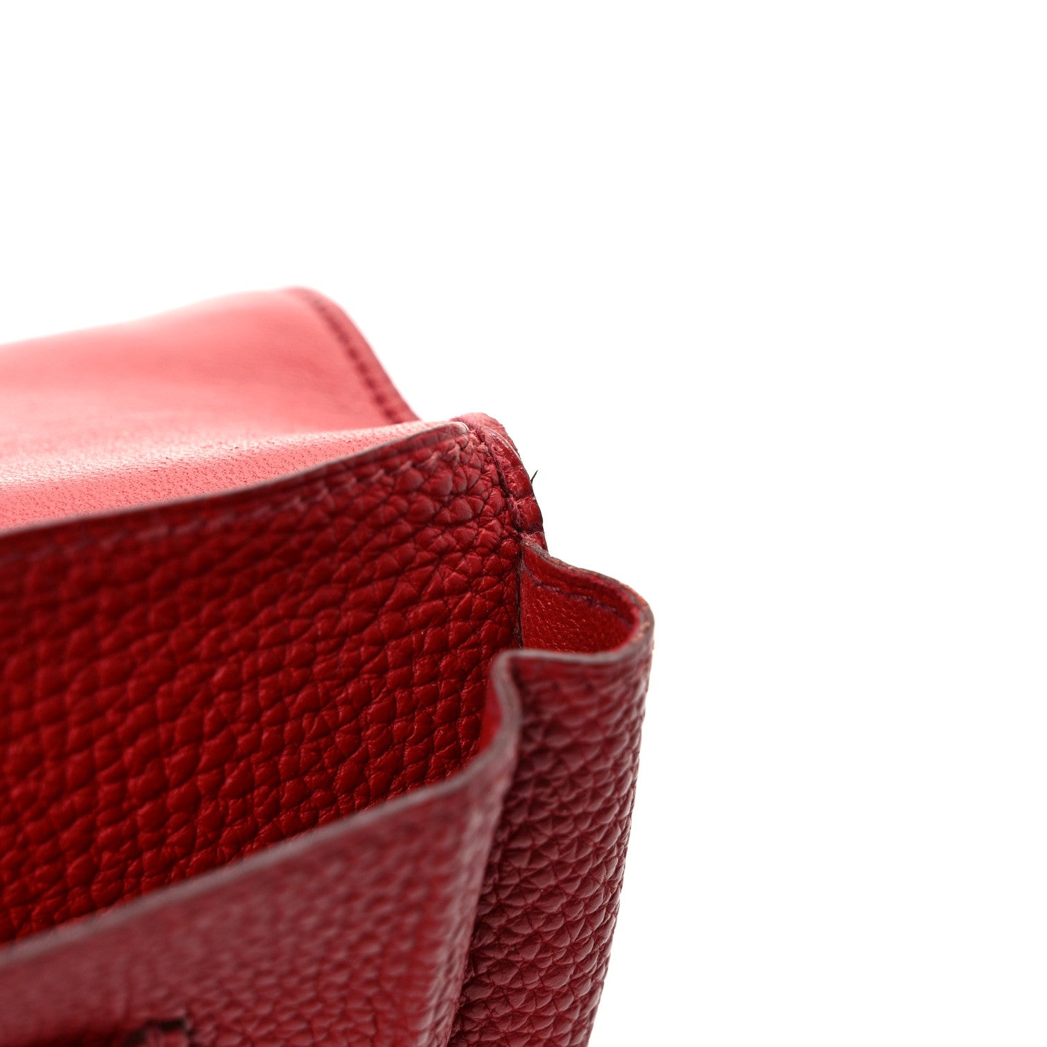 Hermes Togo Dogon Duo Wallet Rouge Casaque 8 of 9