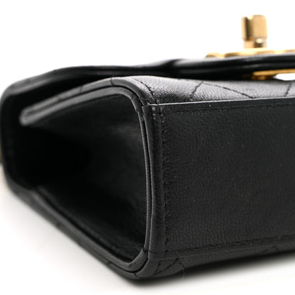 Chanel Goatskin Chic Pearls Clutch On Chain Black 9 of 11