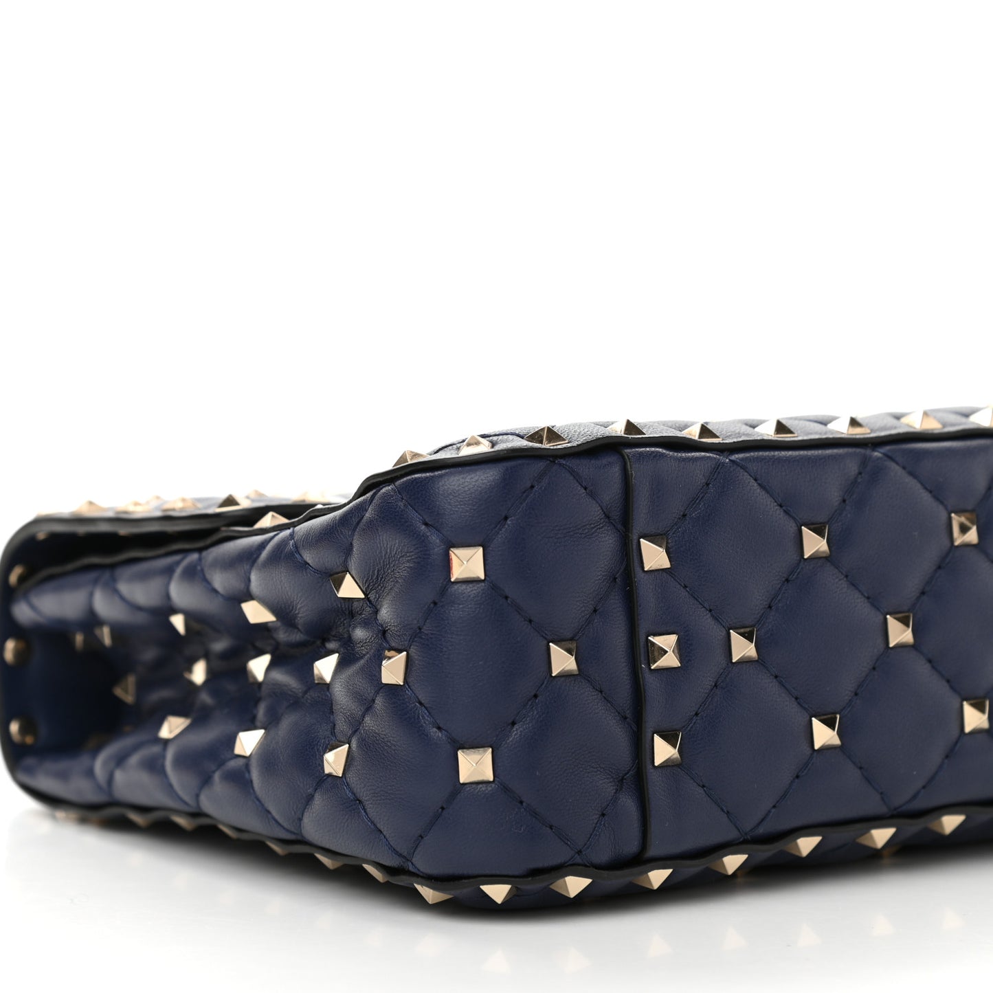 Nappa VLTN Print Medium Rockstud Spike Shoulder Bag Pure Blue White
