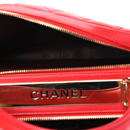 Chanel Lambskin Quilted Medium Trendy CC Bowling Bag Red 5 of 8