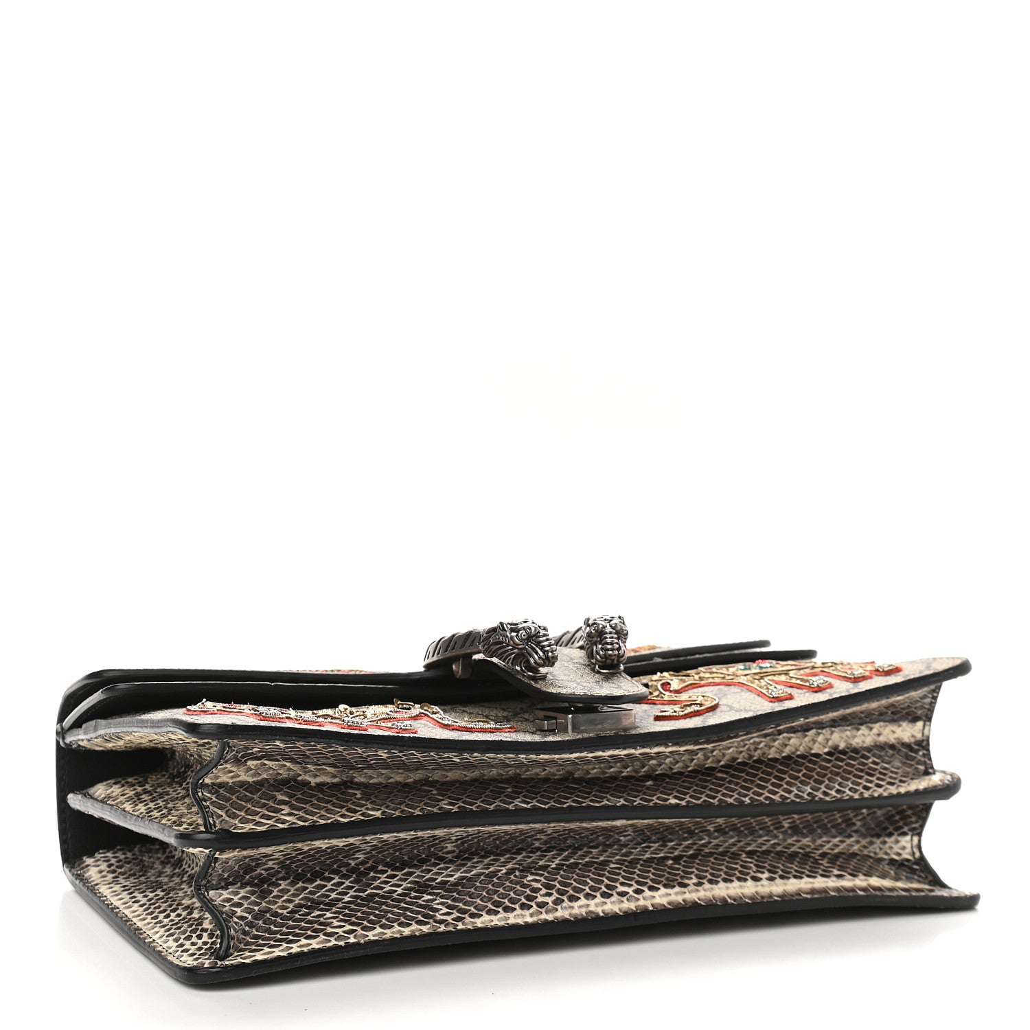 Gucci GG Supreme Monogram Elaphe Elephant Embroidered Small Dionysus Shoulder Bag 4 of 9