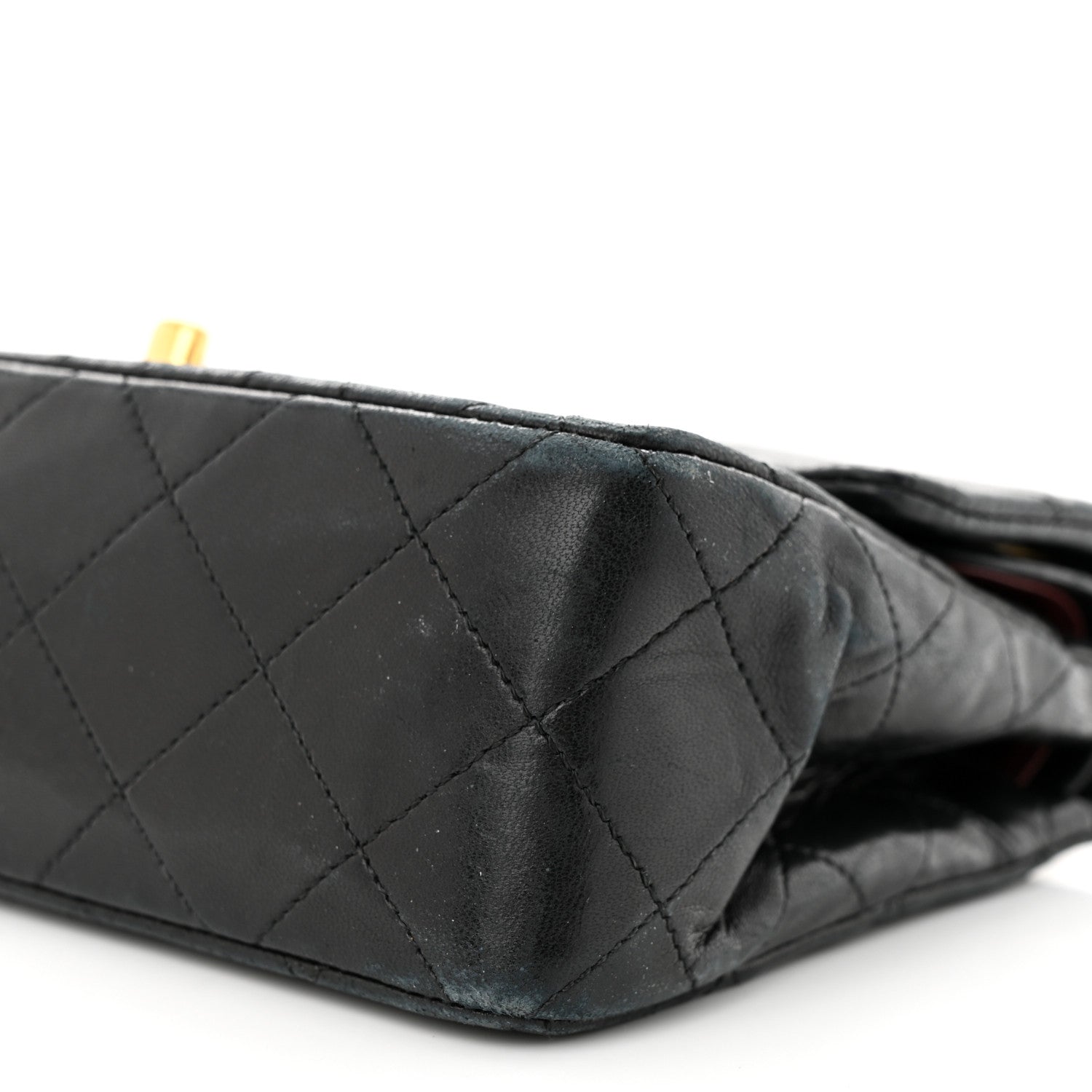 Chanel Lambskin Quilted Small Double Flap Black 10 of 14