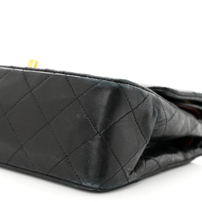 Chanel Lambskin Quilted Small Double Flap Black 10 of 14