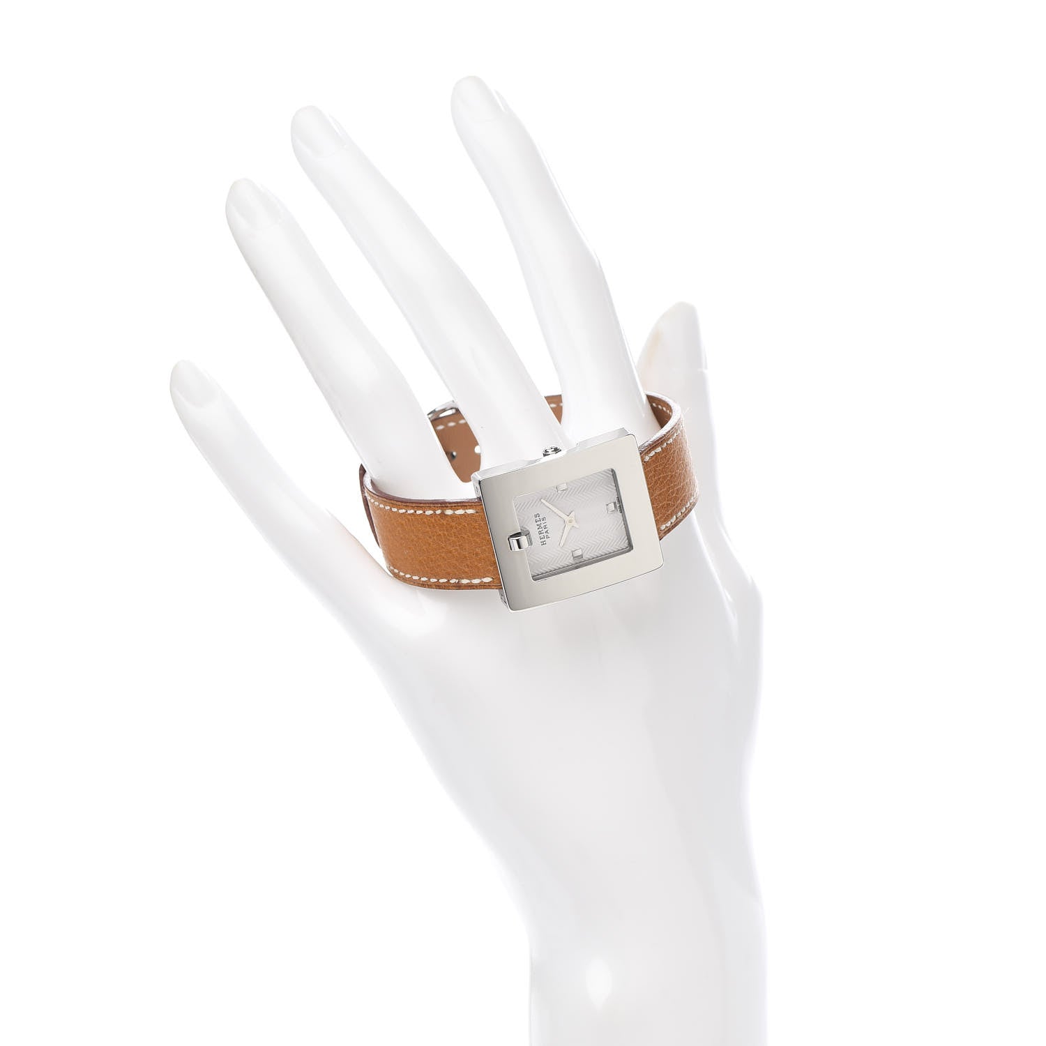 Hermes Stainless Steel Epsom 26mm Belt Quartz Watch Gold 2 of 5
