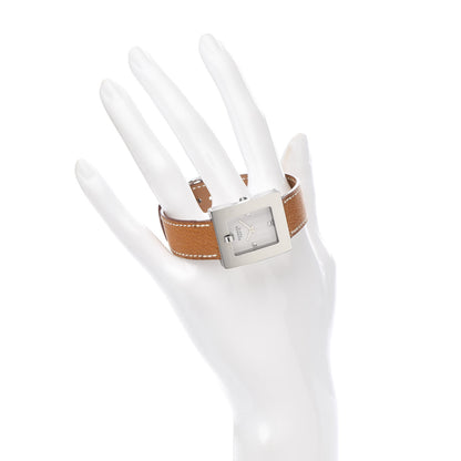 Hermes Stainless Steel Epsom 26mm Belt Quartz Watch Gold 2 of 5