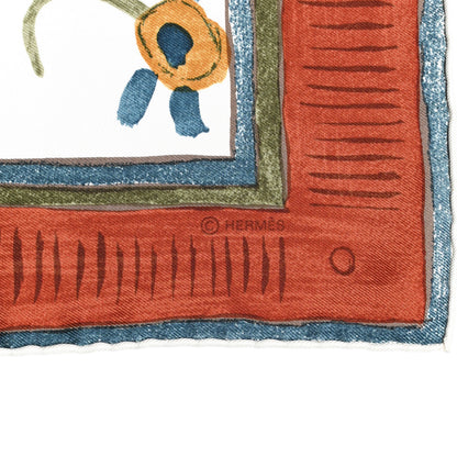 Hermes Silk Beloved India Scarf 90 2 of 3