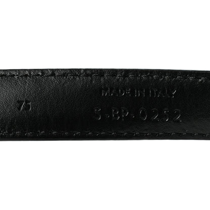 Celine Box Calfskin Small 18mm Triomphe Belt 75 30 Black 4 of 6